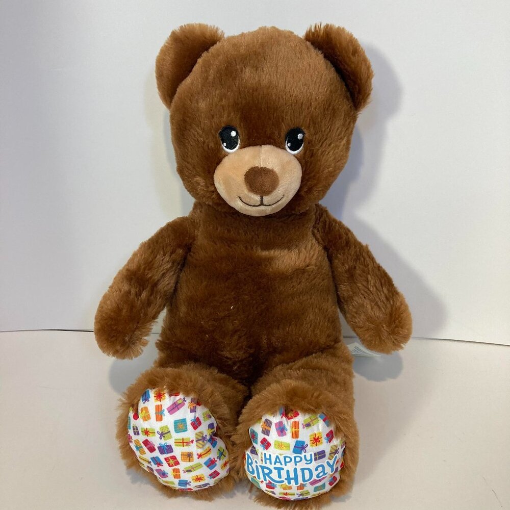Build A Bear Happy Birthday Bear 2023 Plush 16" Stuffed Animal Teddy Bear
